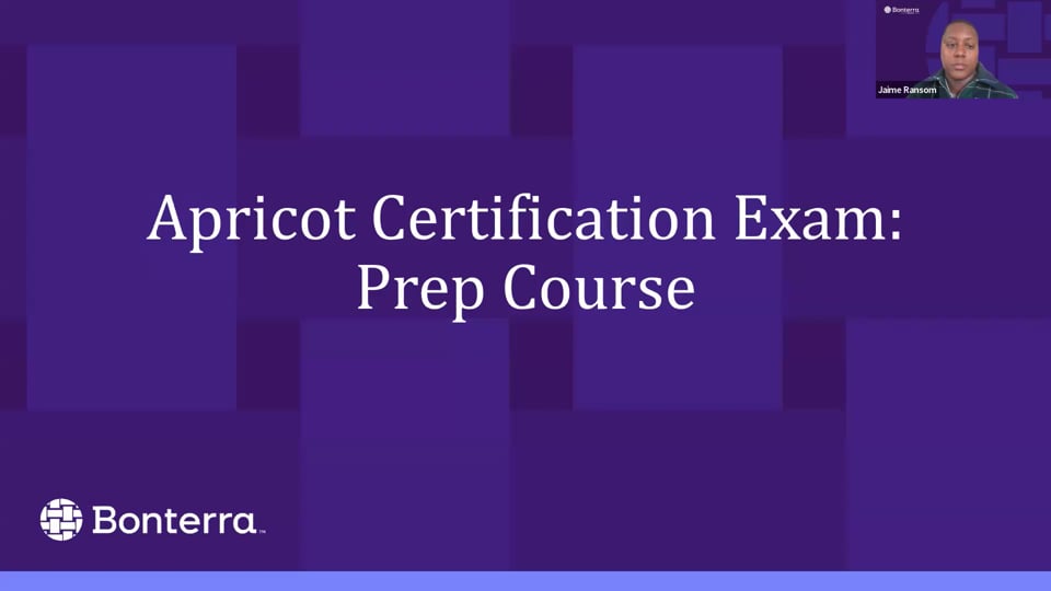 Apricot Certification Exam Prep Class