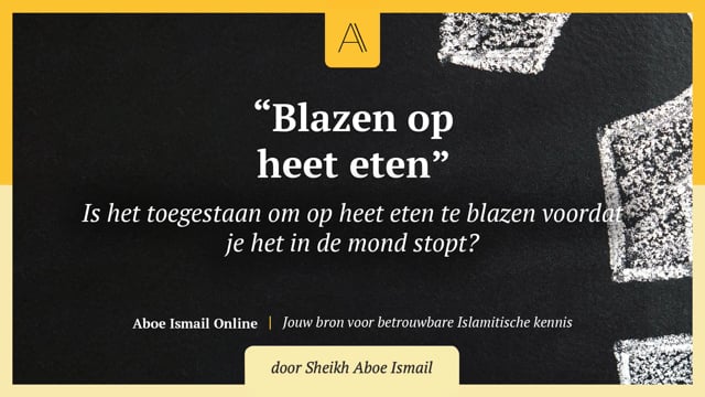 Blazen op heet eten