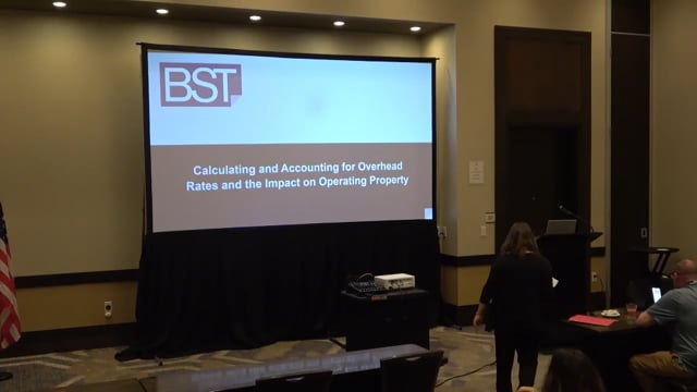 Calculating and Accounting for Overhead Rates and the Impact on Operating Property by Brendan Kennedy from BST - A&F Workshop