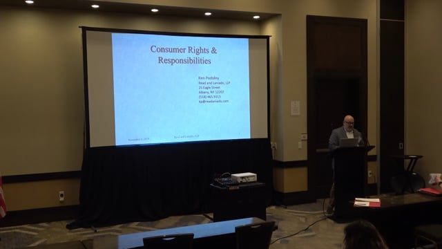 Consumer Rights and Responsibilities in Cold Weather by Ken Podolny from Read & Laniado - A&F Workshop