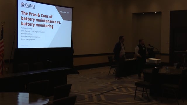 Battery Maintenance vs Battery Monitoring by Nicholas Shanley from SENS - Engineering Workshop