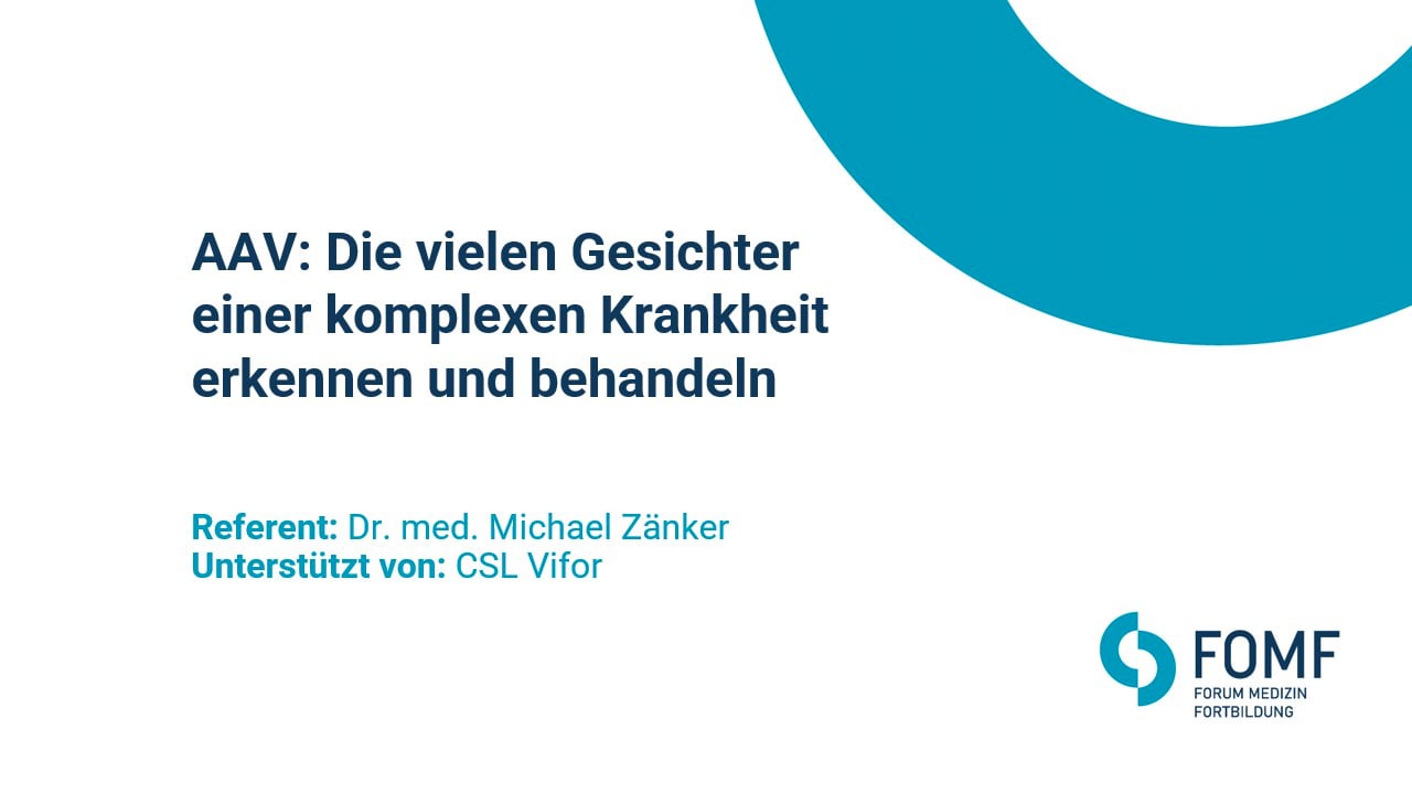 AAV: Die vielen Gesichter einer komplexen Krankheit erkennen und behandeln