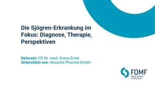 Die Sjögren-Erkrankung im Fokus: Diagnose, Therapie, Perspektiven