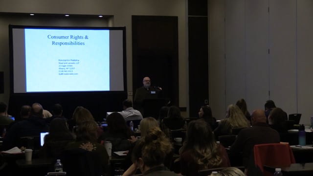 Consumer Rights and Responsibilities by Ken Podolny from Read & Laniado - A&F Workshop