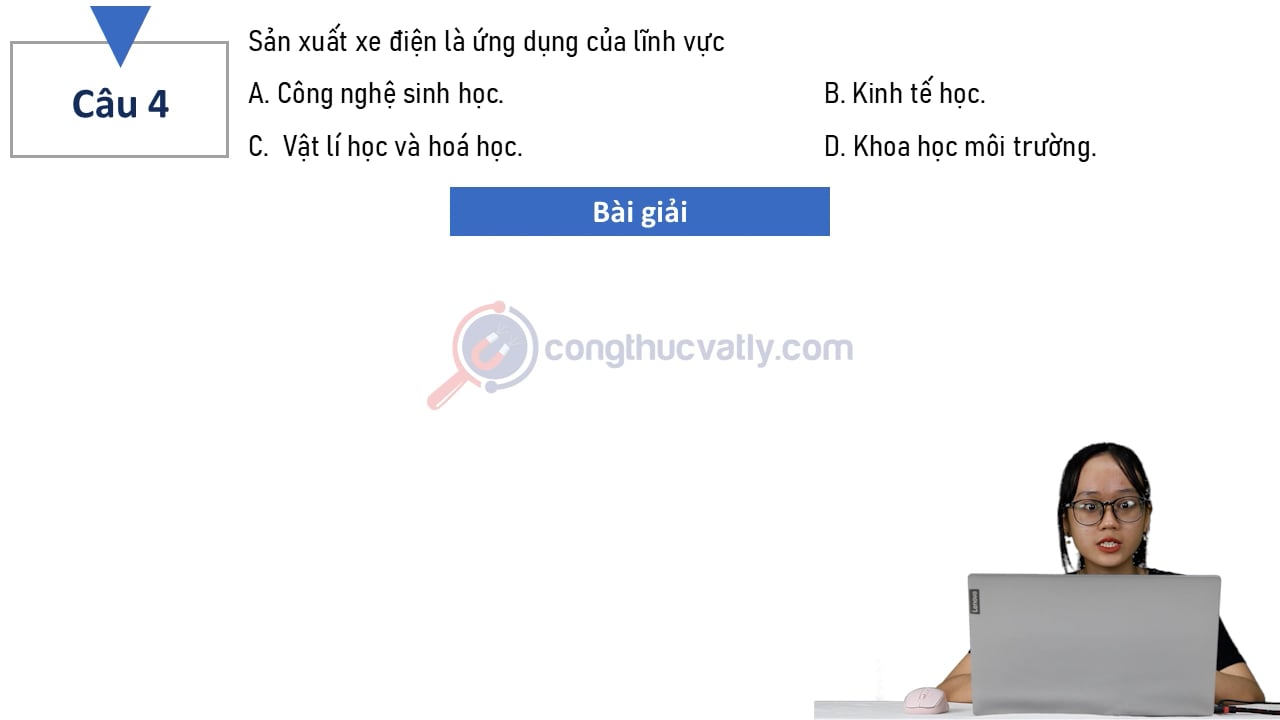 Sản xuất xe điện là ứng dụng của lĩnh vực