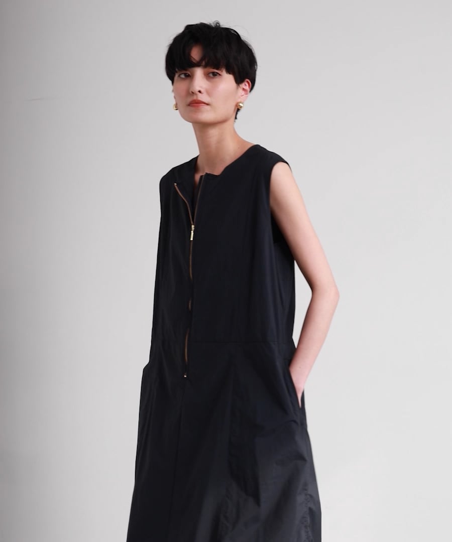サイドシャーリングワンピース【撥水・JAPAN FABRIC】 | [公式]バン