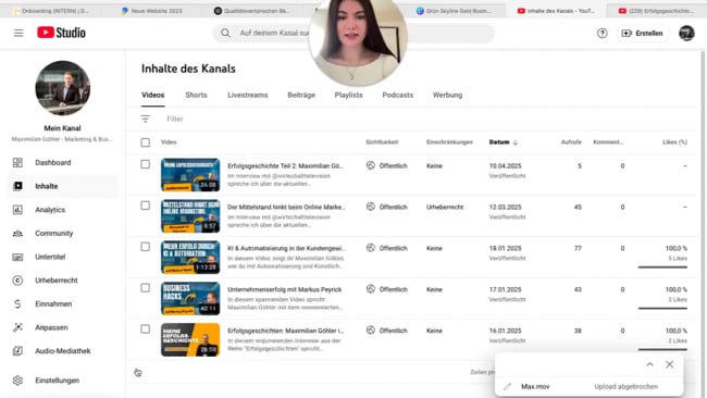 Video auf YouTube hochladen