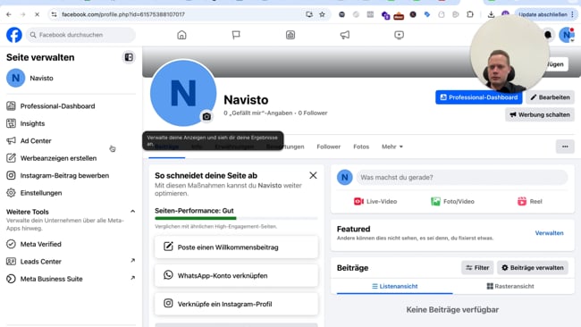 Neue Facebook-Seiten einrichten – Teil 2