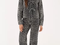 Leopard print denim top with bows | My Jewellery