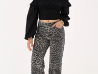 Leopard print wide-leg jeans | My Jewellery