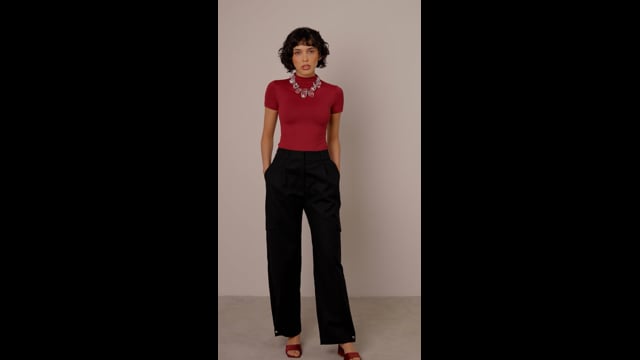 Calça Wide Leg | Aresta - Preto