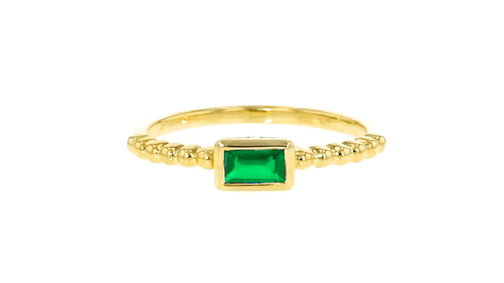 20 Carat Lab-Grown Emerald Ring in 18kt Gold Vermeil | Ross Simons