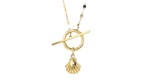 Italian 14kt Yellow Gold Seashell Charm