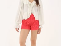 Pink embroidered shorts | My Jewellery