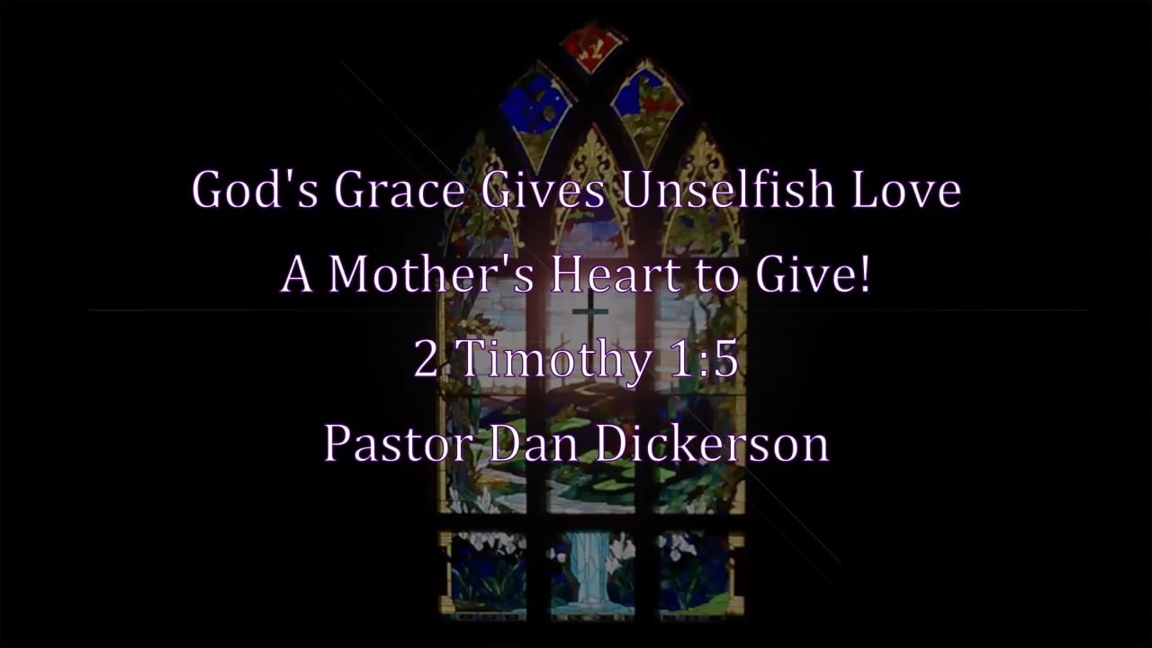 God's Grace Gives Unselfish Love