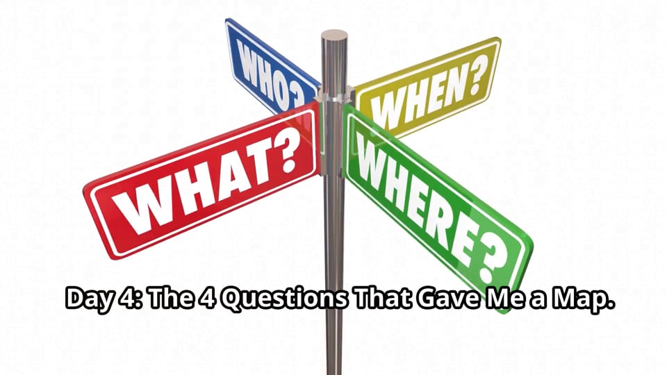 Day 4: The 4 Questions That Gave Me a Map.