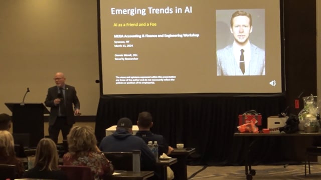 Emerging Trends in IT and Artificial Intelligence by Dr. Donnie Wendt - Combined Session