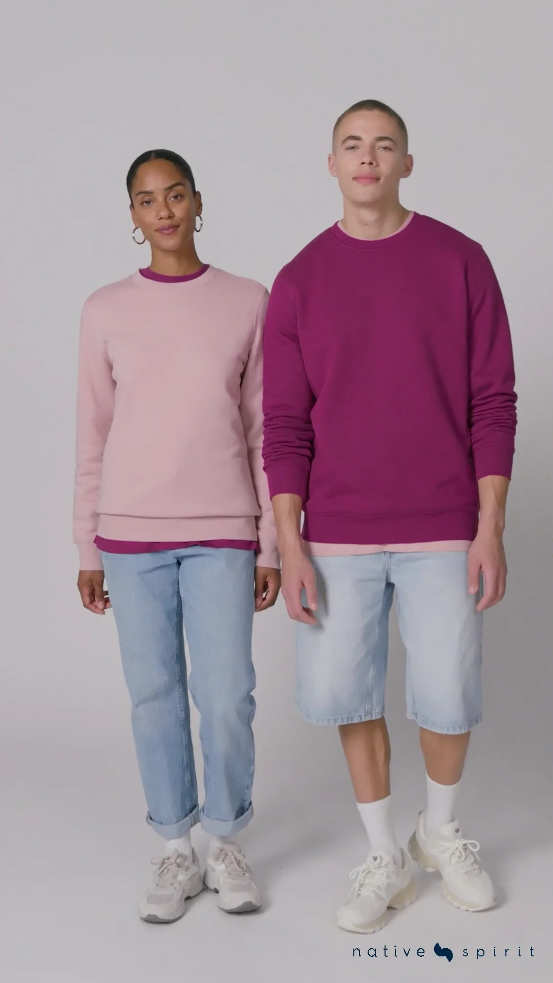 Eco-friendly unisex round neck sweatshirt - Native Spirit