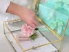 Minneslåda i glas med gravyr - Wedding