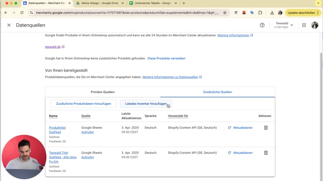 Feed – weitere Datenquellen und Regeln kombinieren