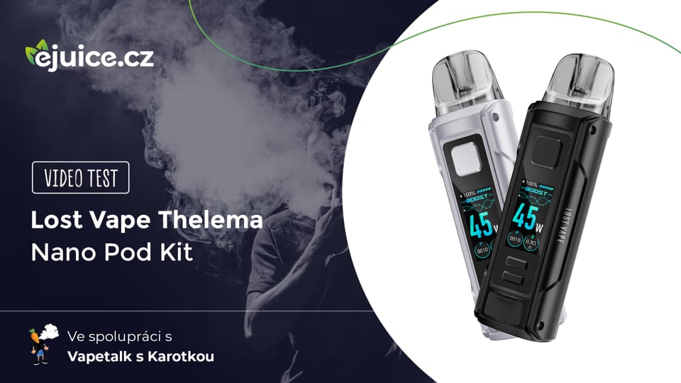 Lost Vape Thelema Nano Pod Kit - video test (CZ)
