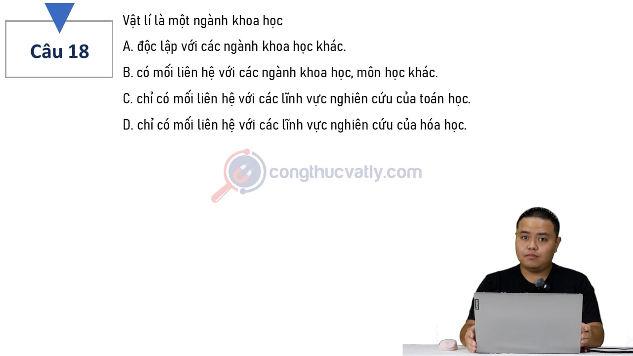 Vật lí là một ngành khoa học