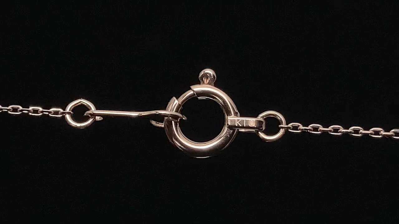 K10 Pink Gold】カット小豆(あずき)チェーン 0.7mm ネックレス 1本(約