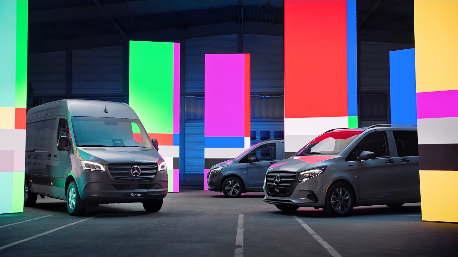 Mercedes E-Range - Electric is on