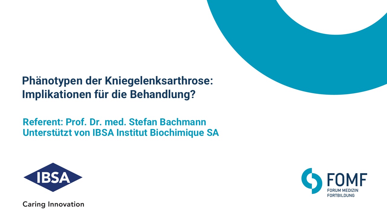 Phänotypen der Kniegelenksarthrose: Implikationen für die Behandlung?
