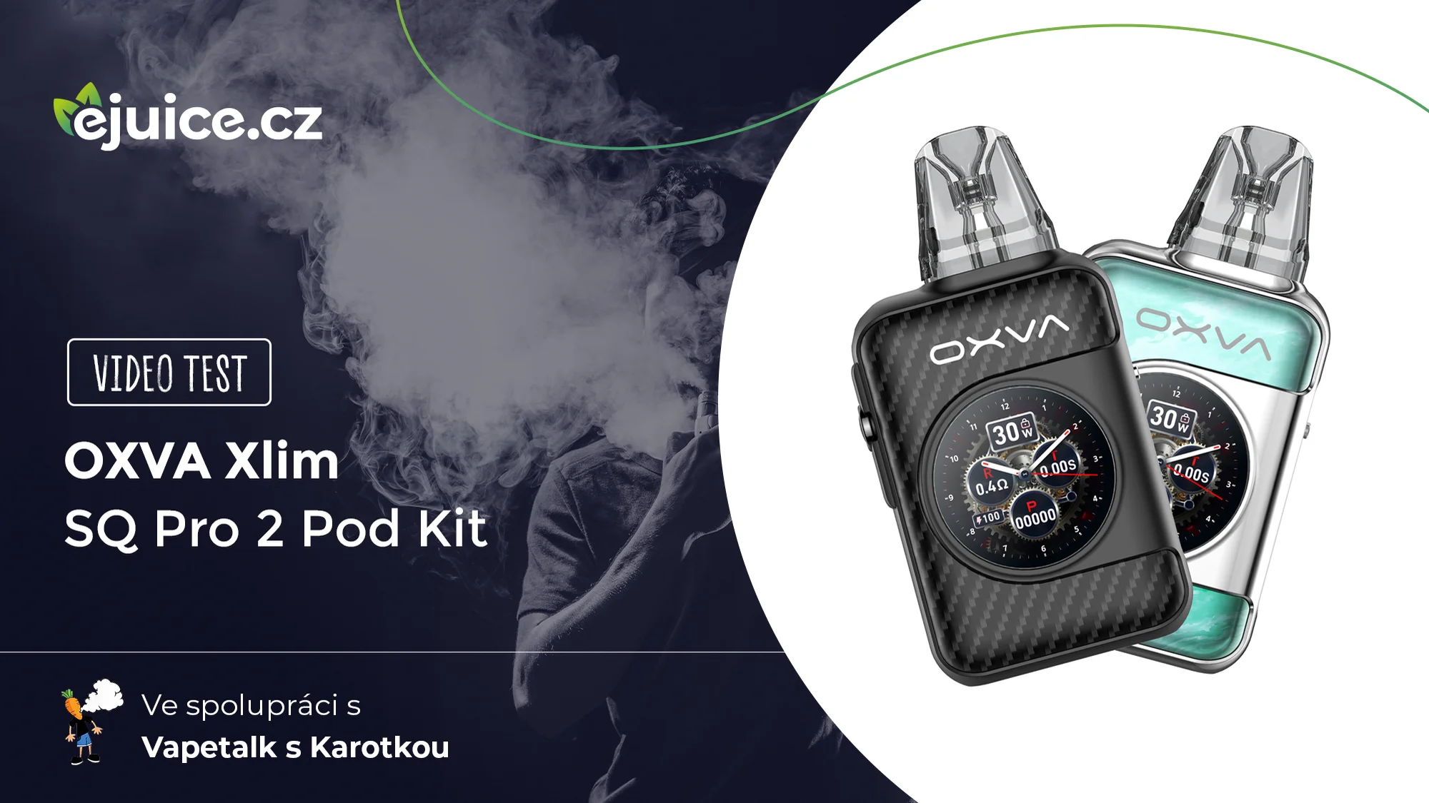 OXVA Xlim SQ Pro 2 Pod Kit - video test (CZ)