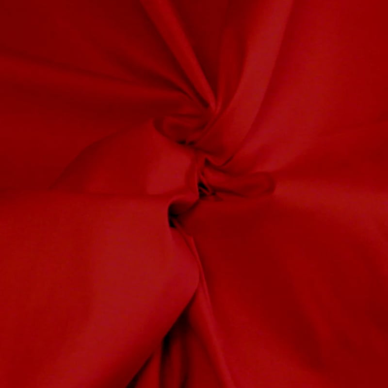 Vidéo: Popeline coton & élasthanne - Rouge vermillon Vidéo: Popeline coton & élasthanne - Rouge vermillon