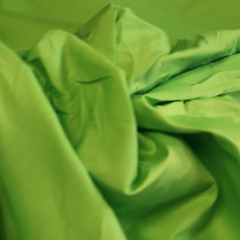 Vidéo: Popeline coton & élasthanne - Vert pomme
