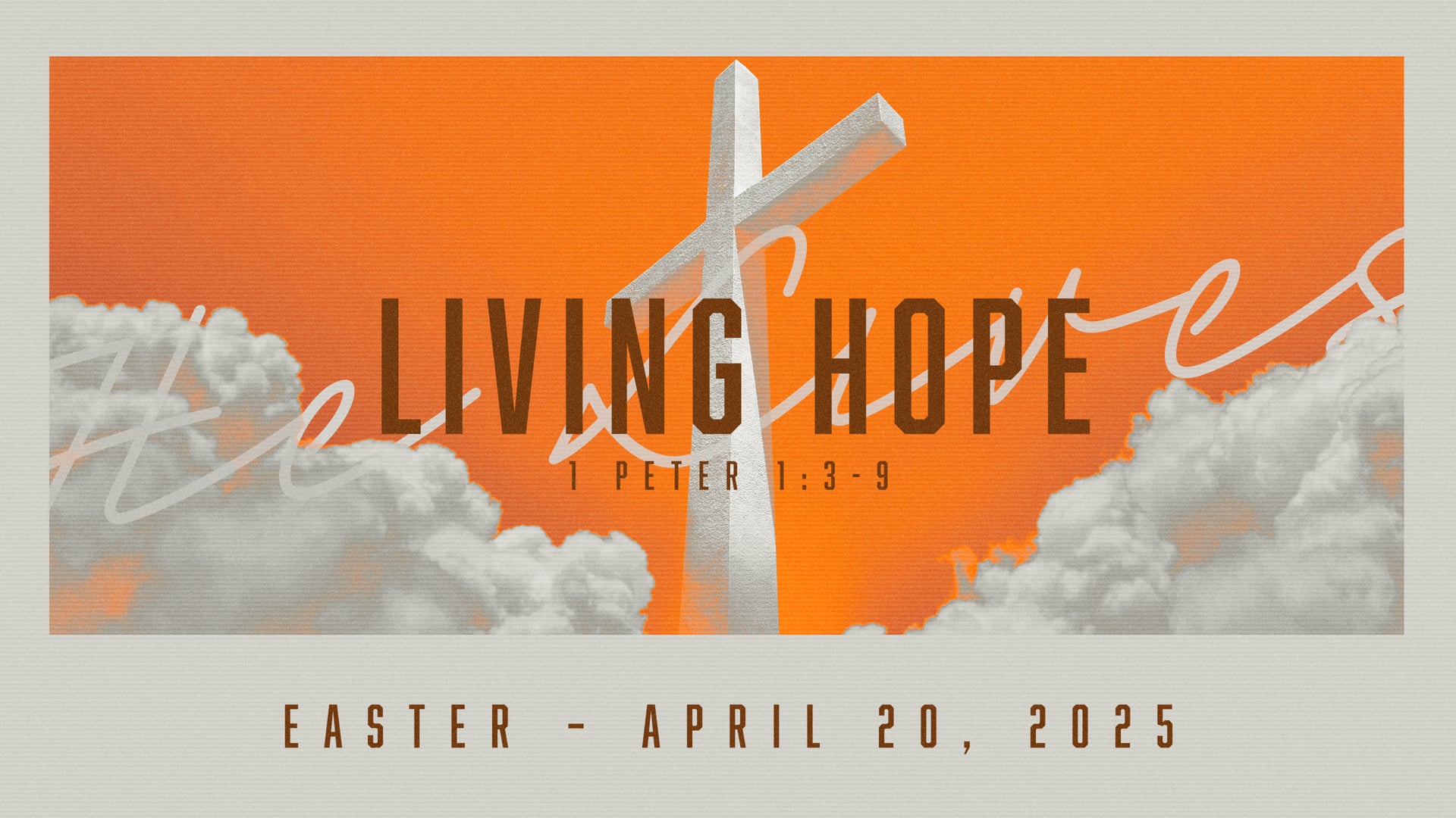 April 20, 2025 - EASTER: Living Hope - 1 Peter 1:3-9