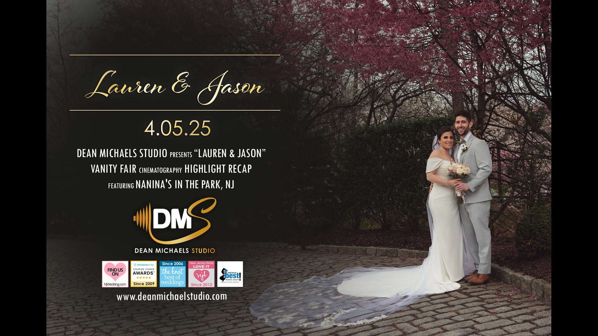 Lauren & Jason's Wedding Highlight Recap at Nanina's In The Park, NJ