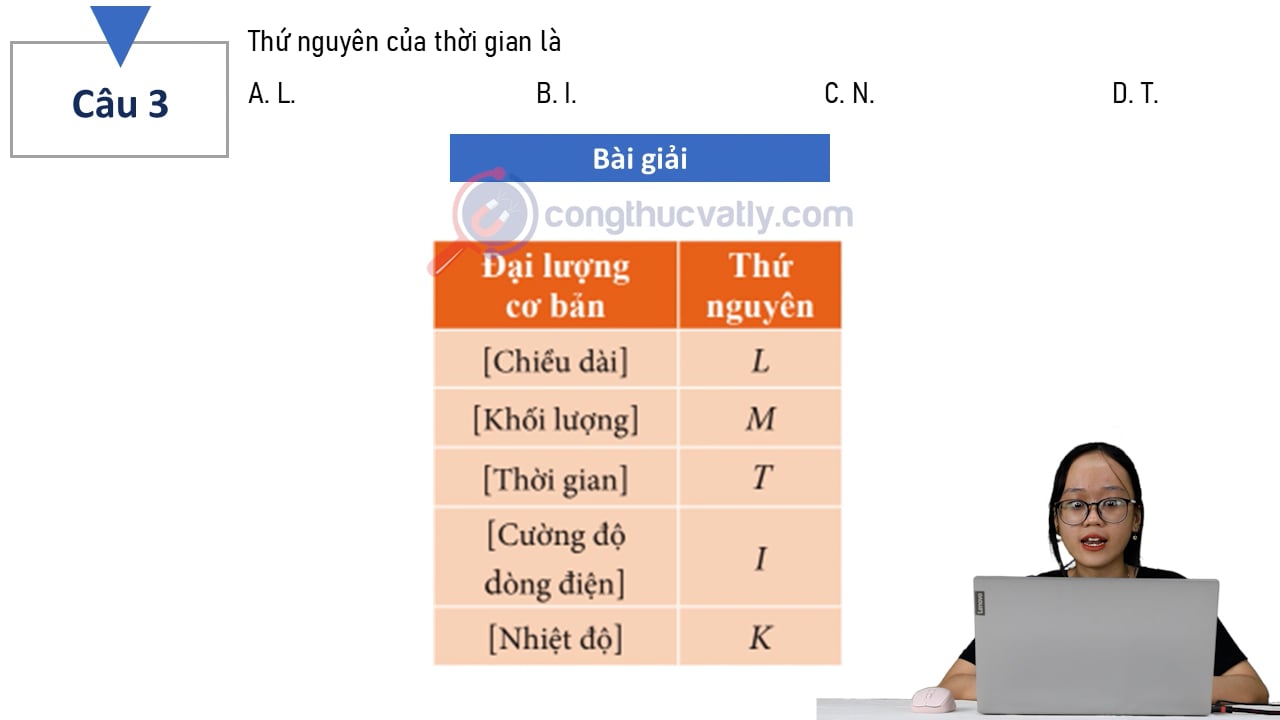 Thứ nguyên của thời gian là