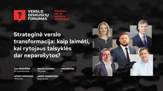 Strateginė verslo transformacija: kaip laimėti, kai rytojaus taisyklės dar neparašytos?