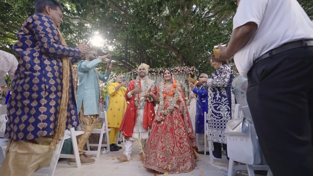 Still from Omesh & Shivani next day edit by Happy Soul Films, Toronto wedding videographers