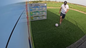 Skill 23) Pass & Control, Roll, Pullback - Right Foot