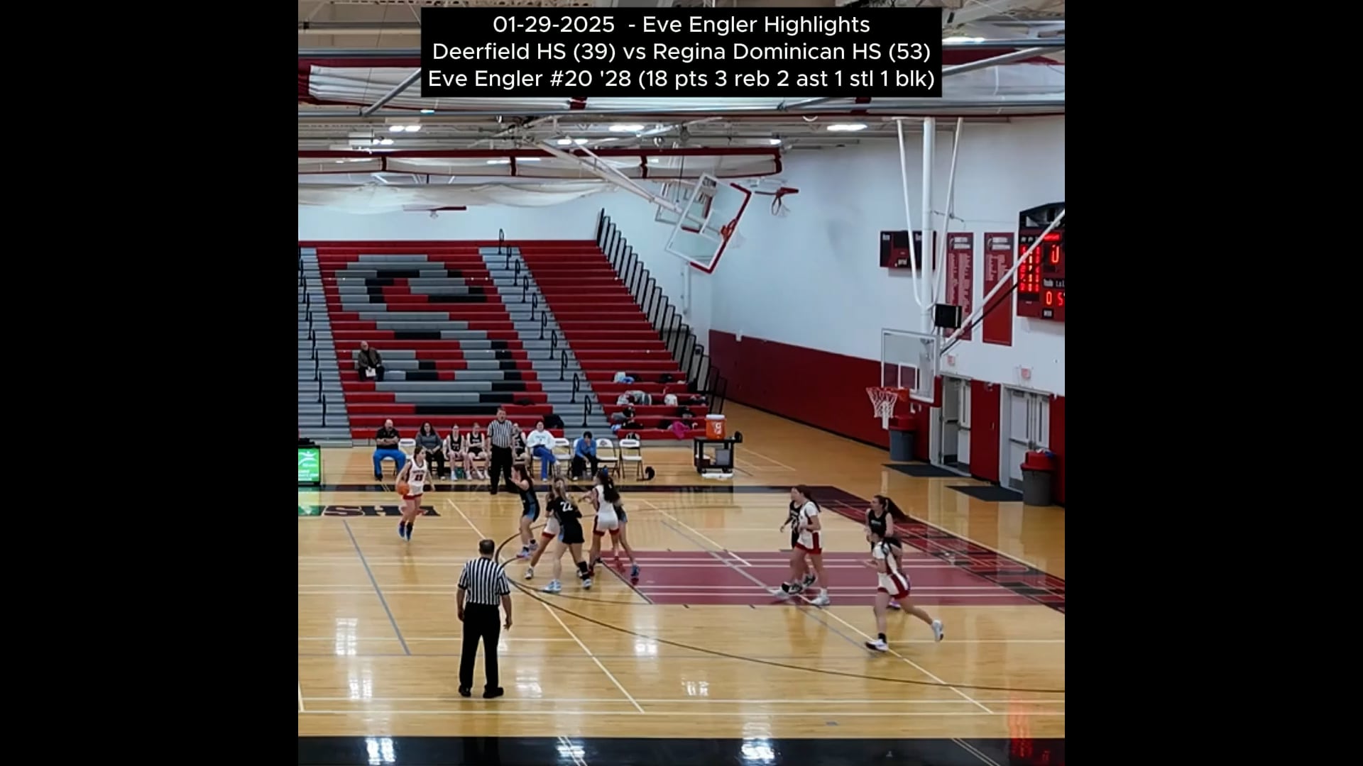 2025-01-29 REGINA - EVE ENGLER 18 pts (6 3's) 3 reb 2 ast 1 stl 1 blk