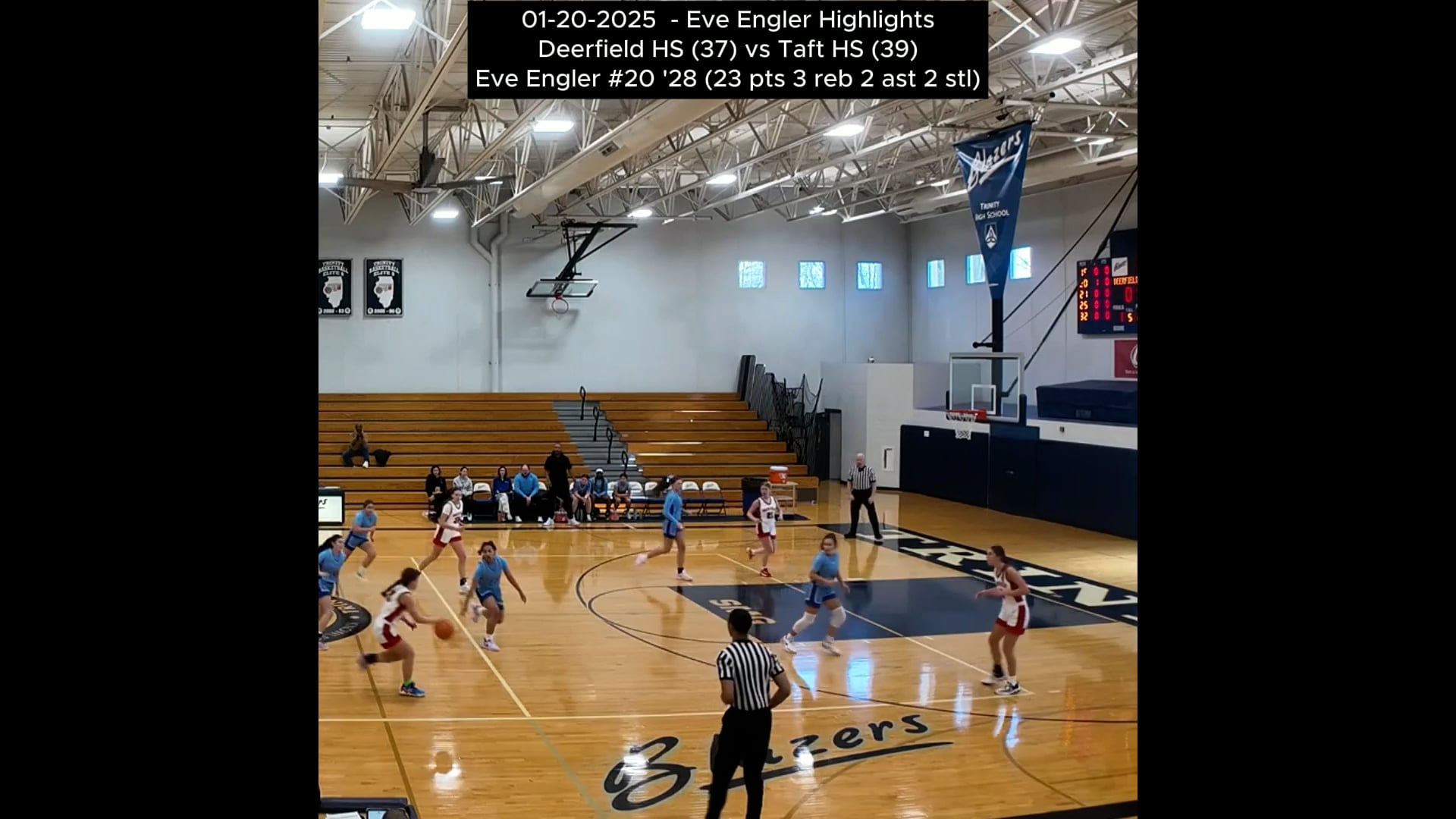 2025-01-20 TAFT - EVE ENGLER 23 pts (7 3's) 3 reb 2 ast 1 stl