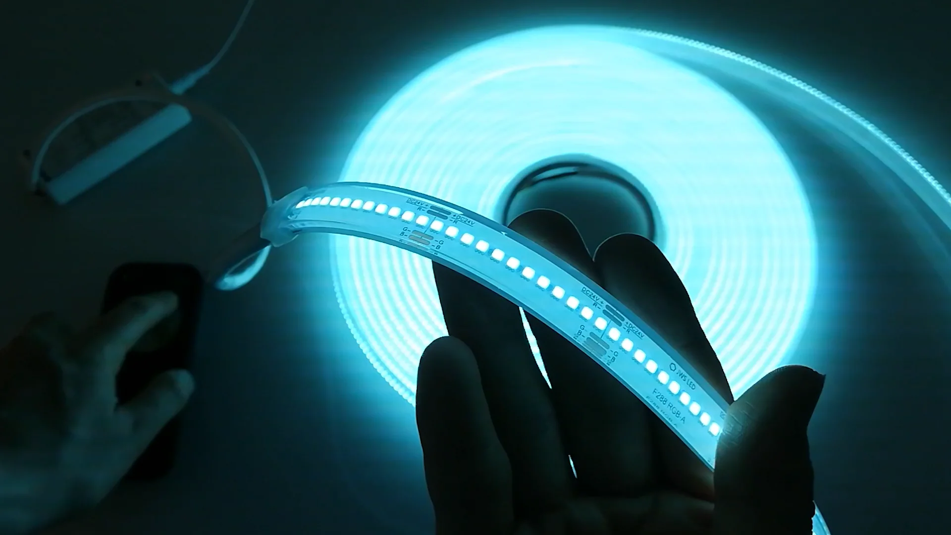 F288 24V LEDラインテープロングRGB 水中防水IP68｜ジェイダブルシステム