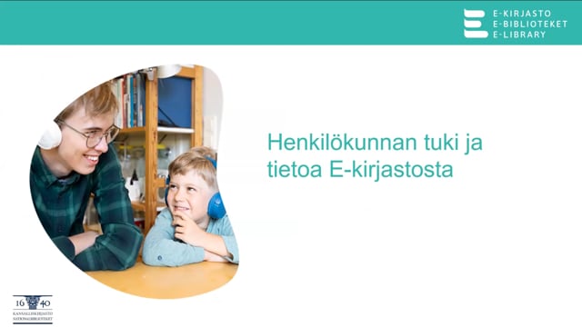 E-kirjasto: Henkilökunnan tuki ja tietoa E-kirjastosta
