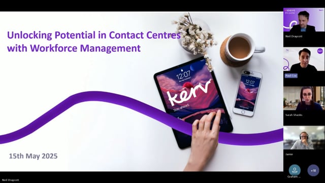 Preview of video: WEM Webinar - Unlocking potential in contact centres with Workforce Engagement