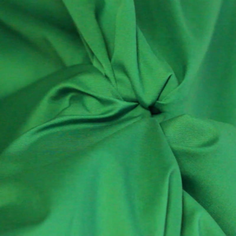 Vidéo: Popeline coton & élasthanne - Vert Brésil
