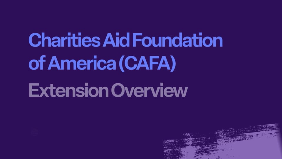 CAFA (non-SDK) Extension