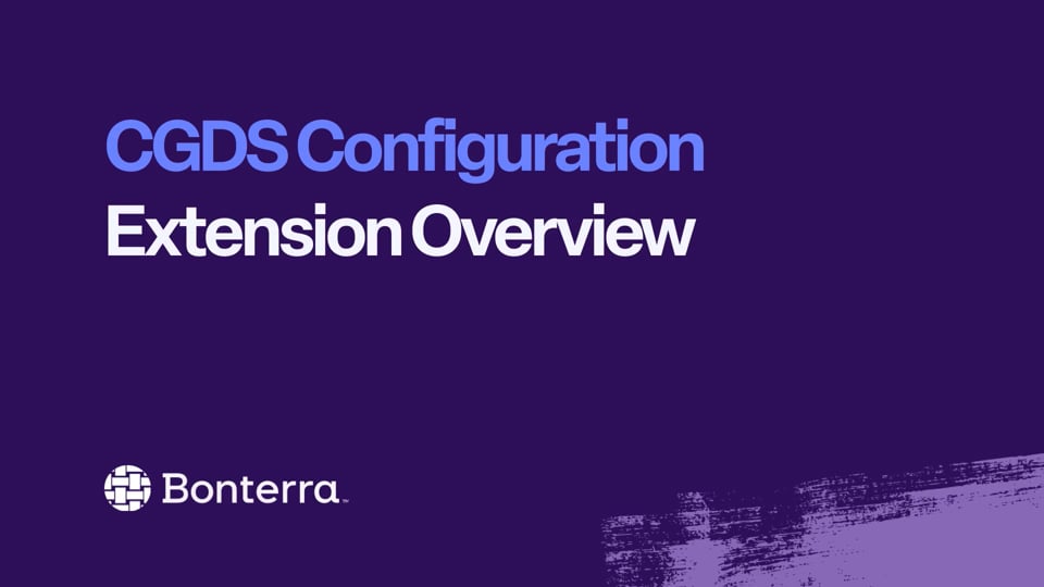 CGDS Configuration (non-SDK) Extension