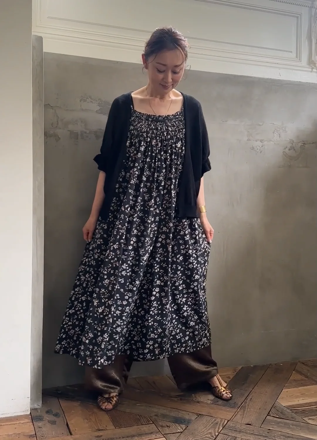 色相談可:キャミソール黒ドレスブラック | Miharu shop美晴
