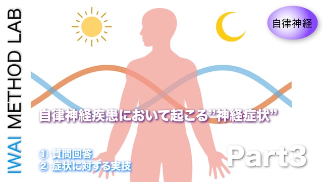 オンライン実技講習：「自律神経疾患の鑑別診断と対処法（part３）」