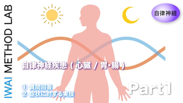 オンライン実技講習：自律神経疾患4タイプの診断法と実技 ( 2024 ) Part.1