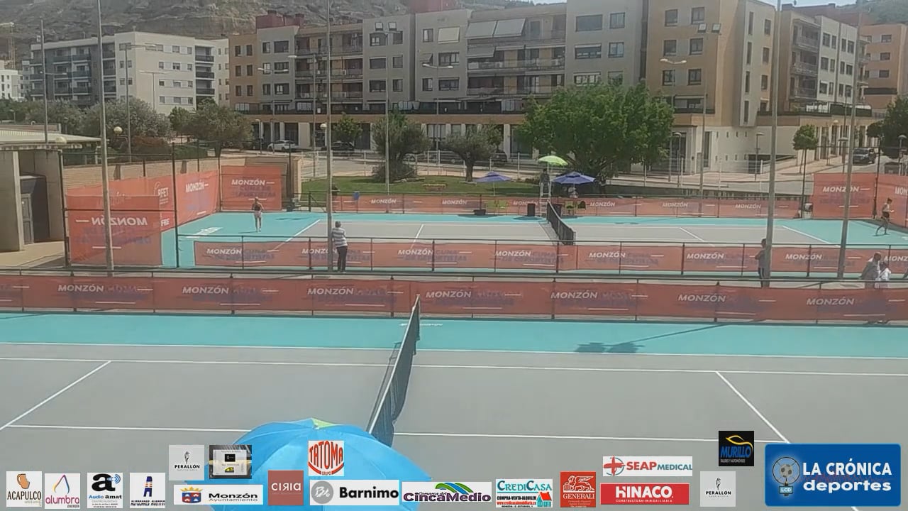 FINAL DE DOBLES ESTA TARDE  A LAS 19 H EN EL TORNEO DE TENIS CONCHITA MARTINEZ EN MONZÓN  JUGARAN LAS ESPAÑOLAS  MARIA MARTINEZ VAQUERO  Y  ALBA REY GARCIA  ANTE LA HOLANDESA  JOY DE ZEEUW  Y LA INGLESA  RANAH STOIBER   